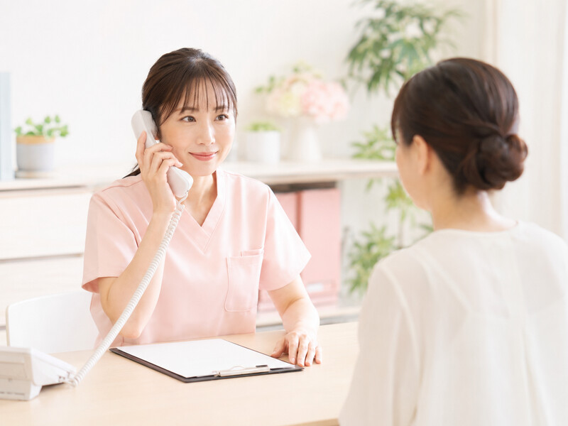 電話でのご相談や面談の様子